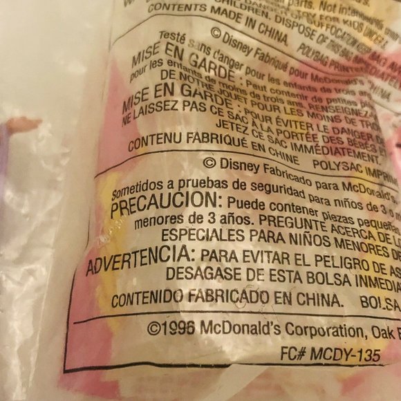 Vintage 1996 Mcdonalds Hercules Happy Meal Toy #8 Calliope And Ice Titan Sealed - Picture 8 of 9